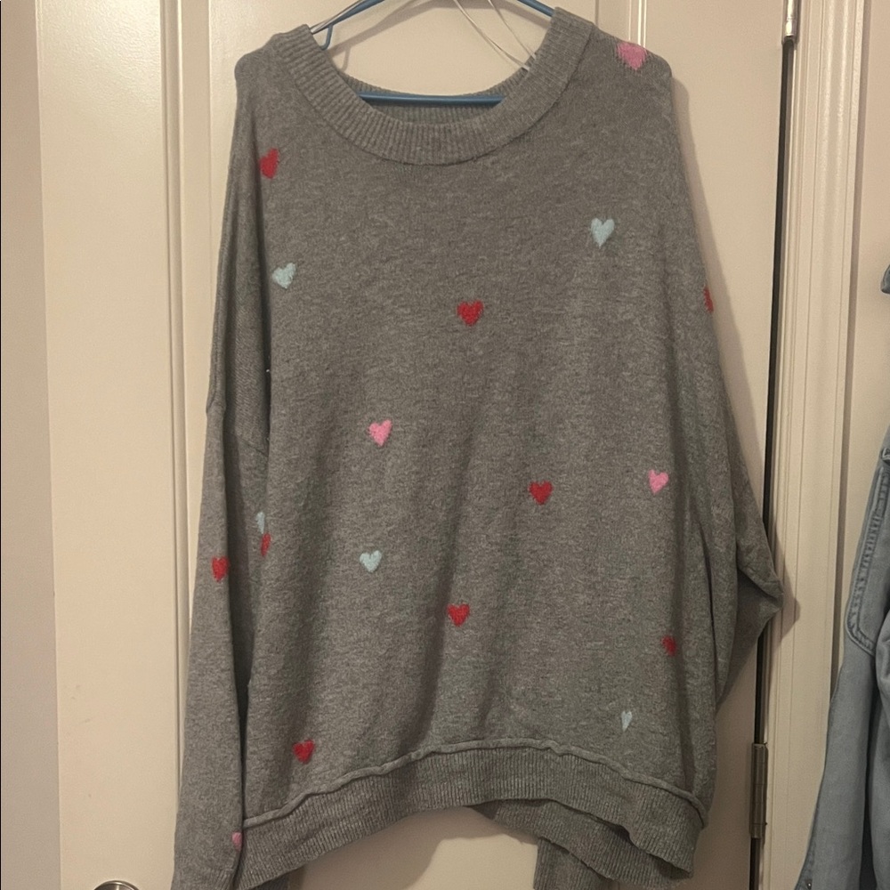Terra & Sky Gray Knit Sweater
